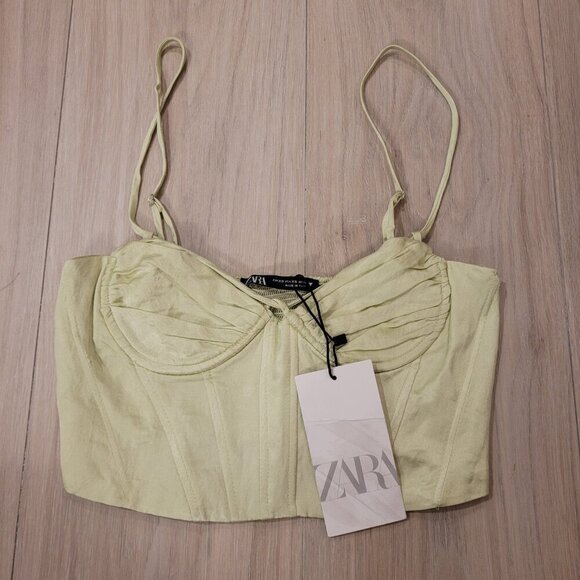 NWT ZARA | Corset Bustier Crop Tank Top | Sz. XS - Picture 2 of 4